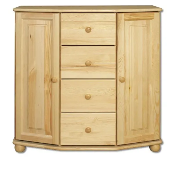 KD129 komoda S100 W100 G47 sosna naturalny DREWMAX — zdjęcie 2