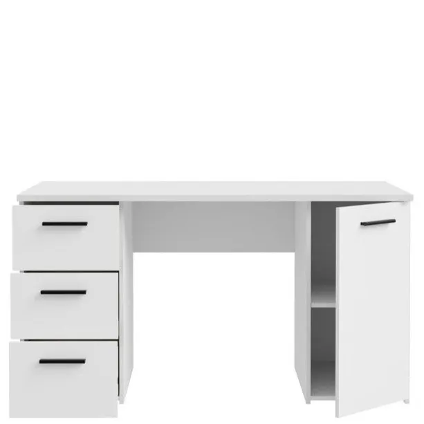 Biurko NET106 z szafką i 3 szufladami - biały - MT311-120