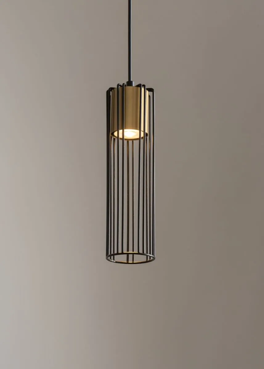 Lampa wisząca FOBIA 1 czarno-złota - SI_33449