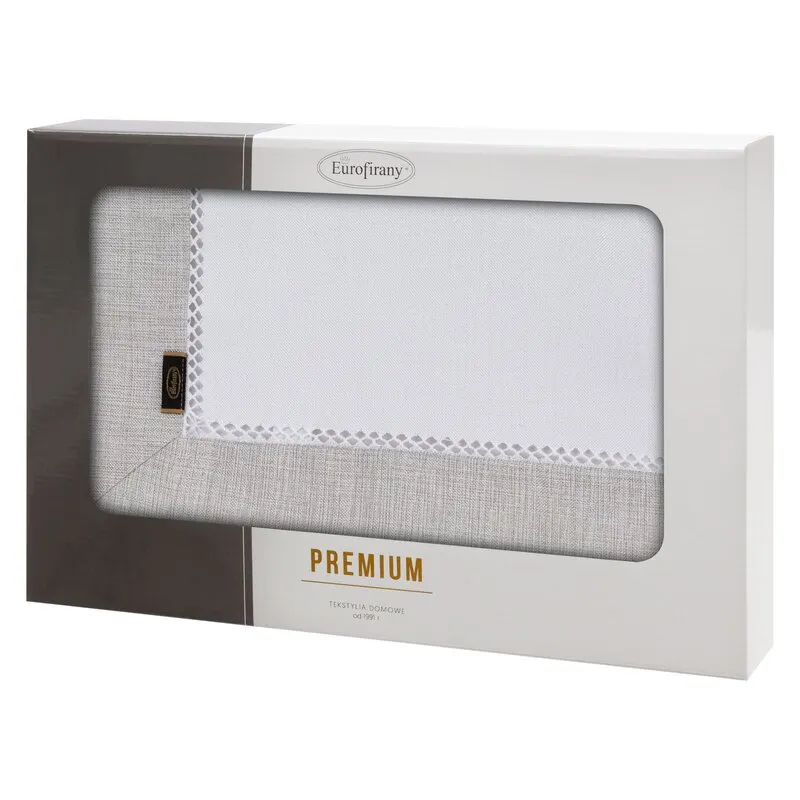 OBRUS EMMA 145X260 CM BIAŁY - EU_382250