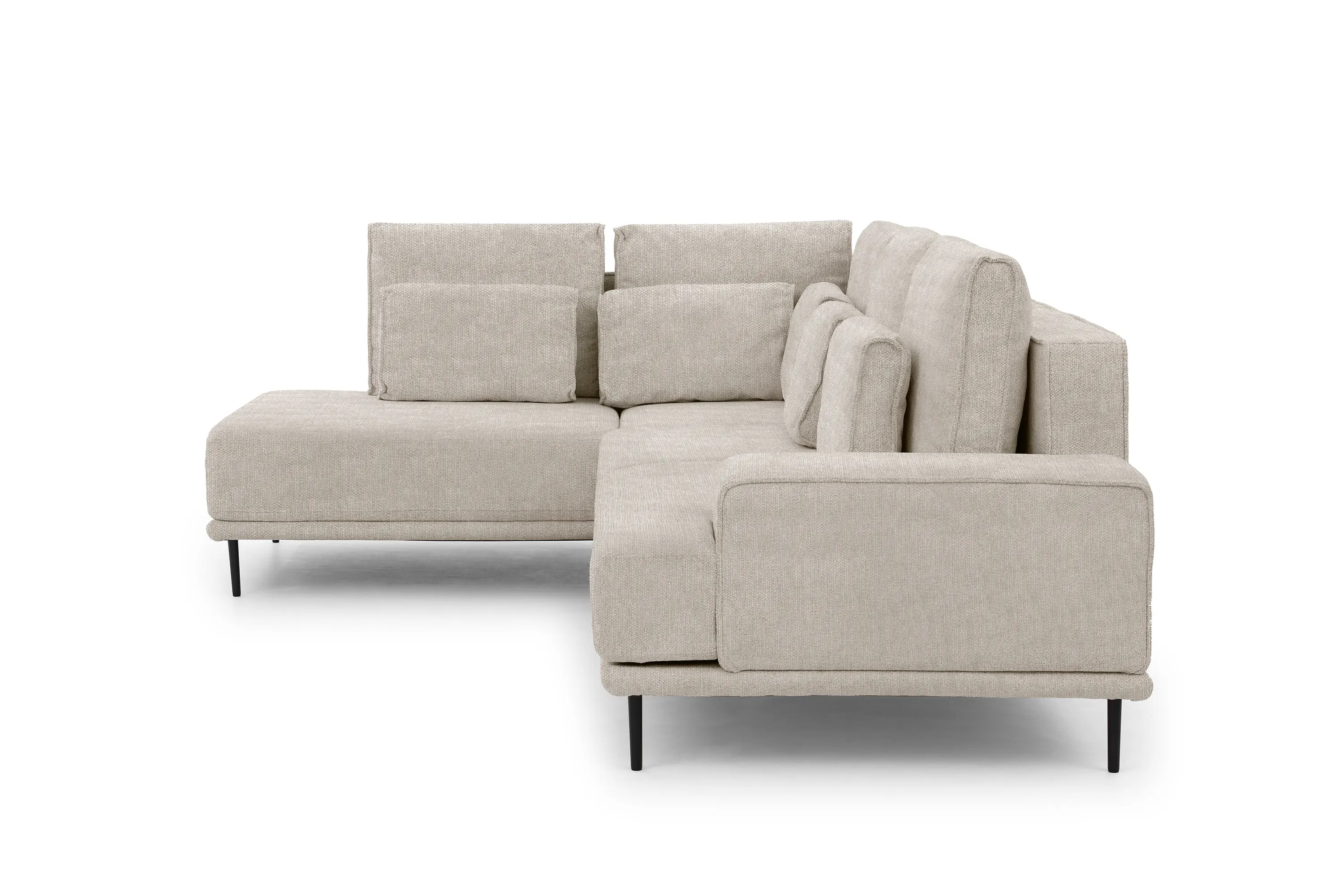 Narożnik rozkładany lewostronny NICOLE (Hevia 207.09) 280x200 cm z pojemnikiem beżowy - B_162369