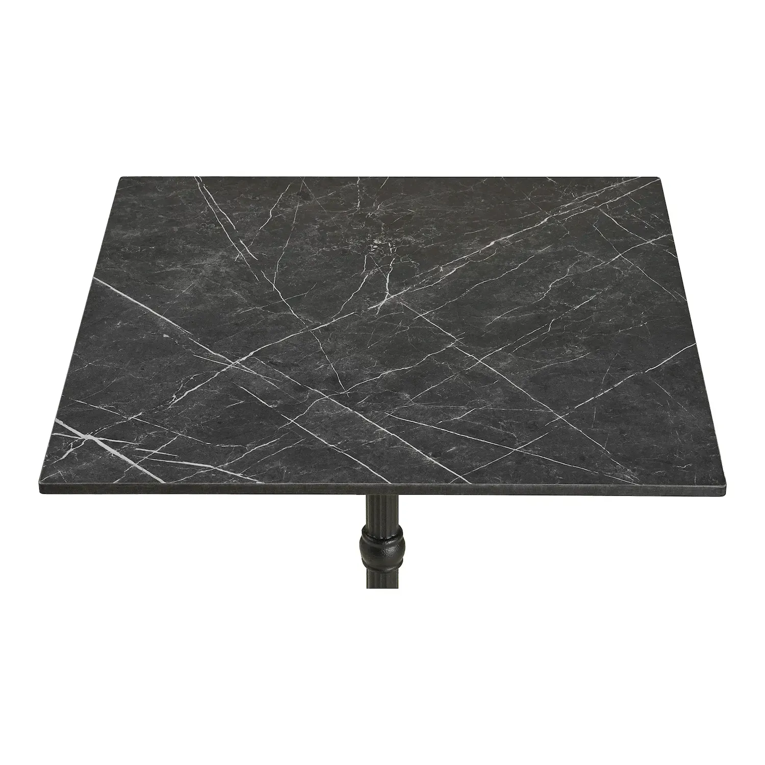 Stolik kawowy BISTRO 60x60 czarny efekt marmuru - 7501182