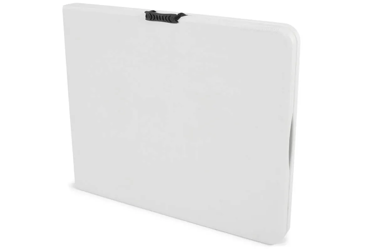 Zestaw mebli cateringowych, składany - stół 180 cm + 8 krzeseł - biały, szary - FE5906480913067