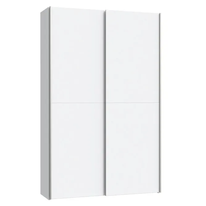 Szafa 2-drzwiowa OZZULA drzwi przesuwne 120cm biała Meble, Szafa, Gabinet, Urządzenie elektryczne, Lodówka
