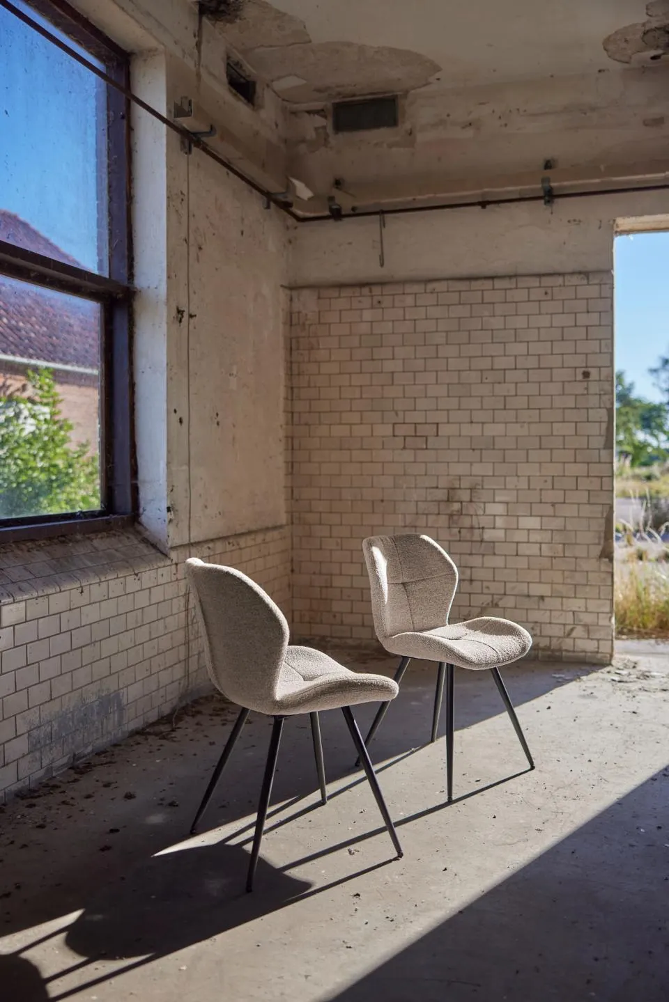 Krzesło Tozzi Beżowy- zam. błyskawiczny, Czarny ( zestaw 2 sztuk ) - 0000098905