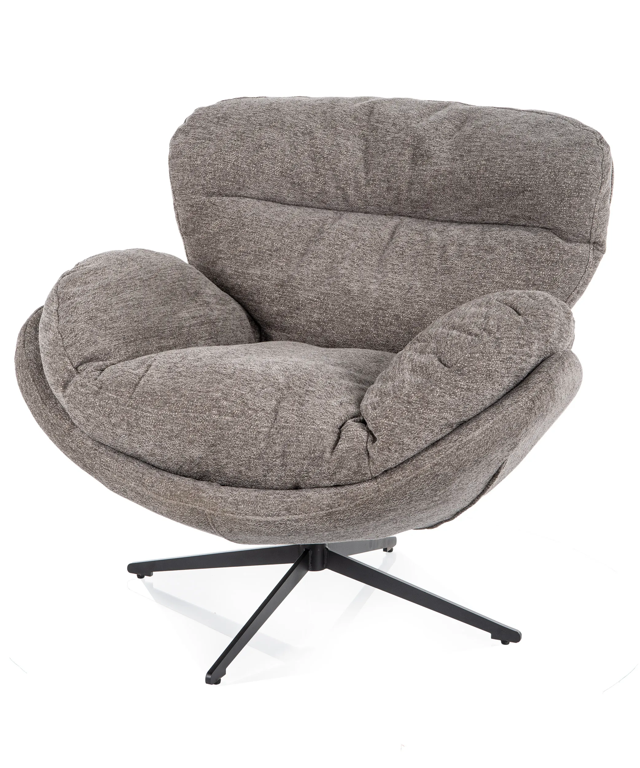 Fotel obrotowy FLORENCE RAVEN szary/czarne nogi - FLORENCERASZ07