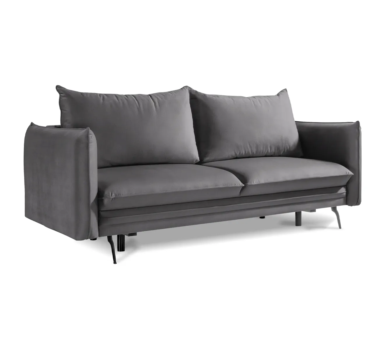 Sofa 3-os rozkładana, z funkcją spania Akita Monolith 85 szary Sofa 3-os rozkładana, z funkcją spania Akita Monolith 85 szary