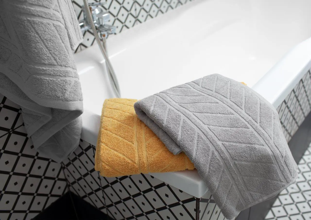 Ręcznik frotte RELIEF 30x50 gramatura 500 żółty - FARO_30232