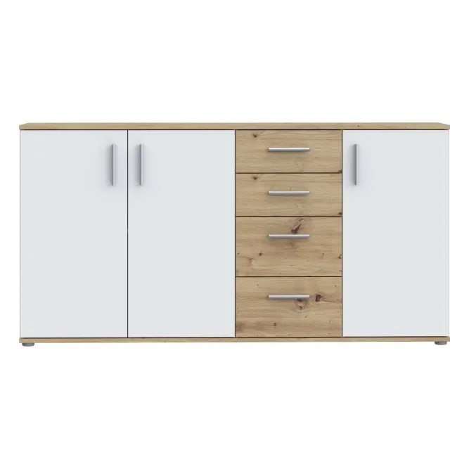 image komoda, szuflady, drewno, biały front, mebel