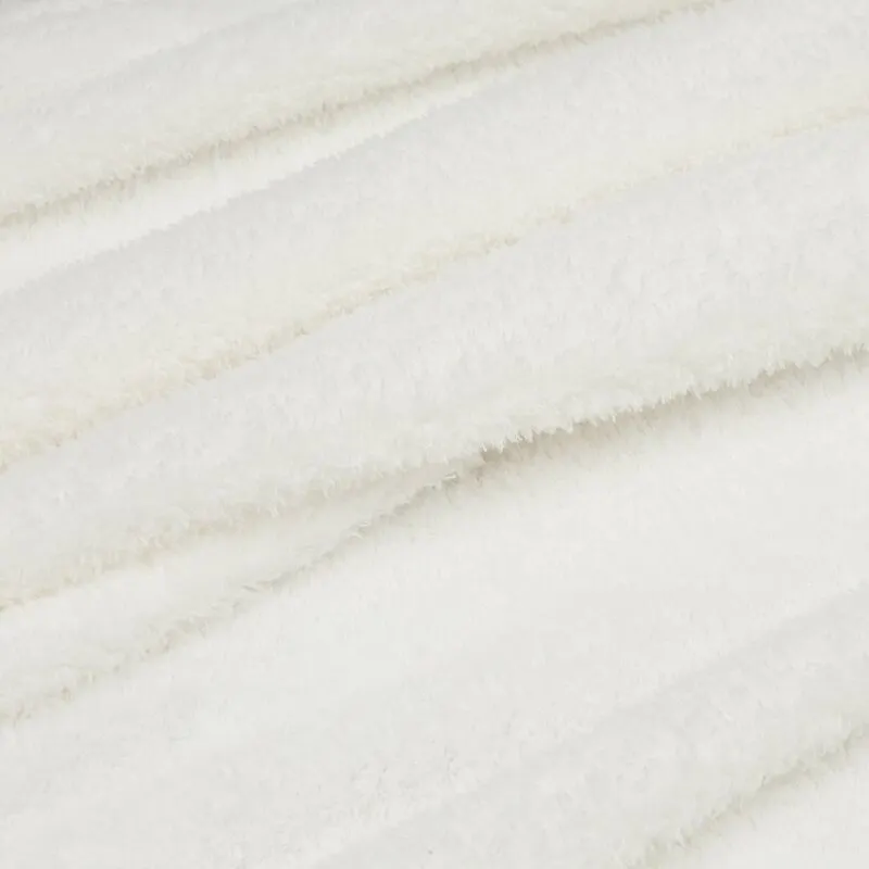 Miękki polarowy koc D91 LORI 170 X 210 cm Biały - EU_452281