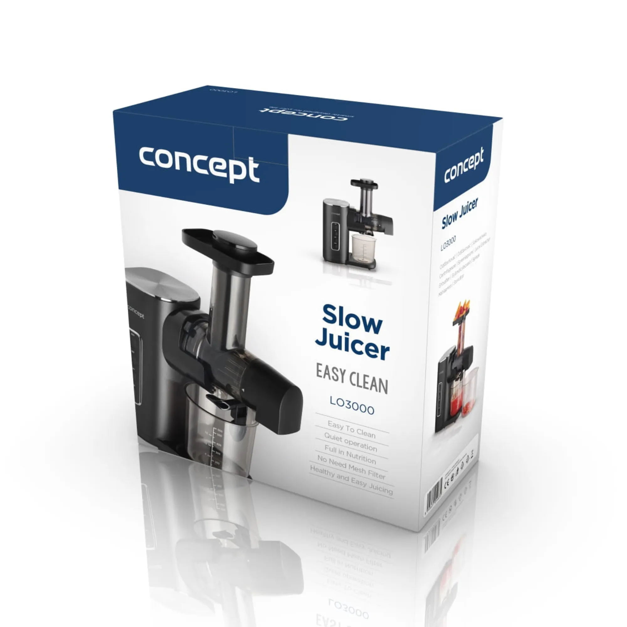 slow juicer, juicer, easy clean, LO3000, concept