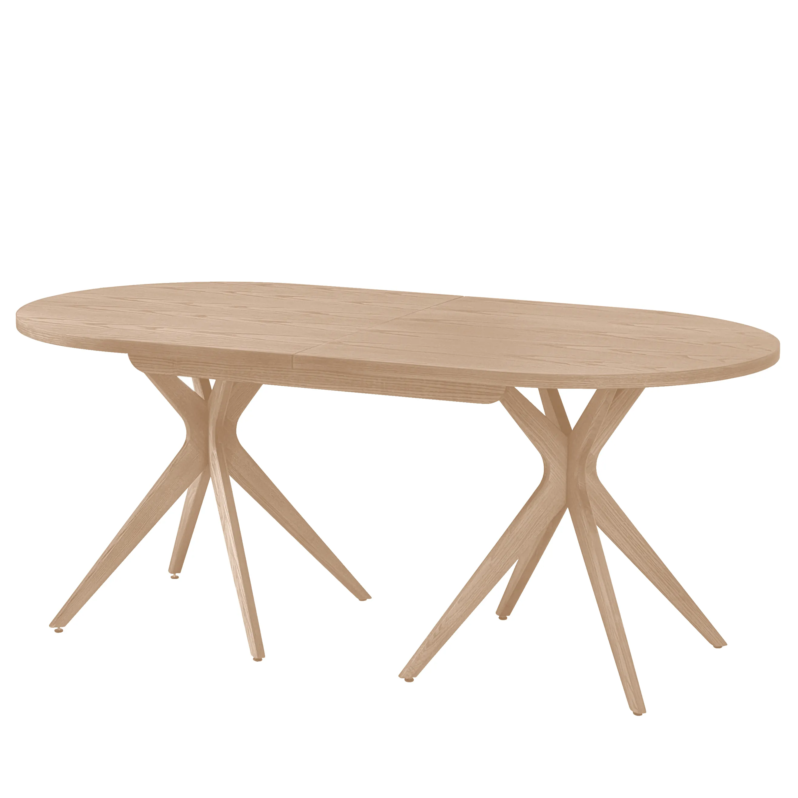 Stół owalny rozkładany JUUBI 90x180-230cm jesion naturalny