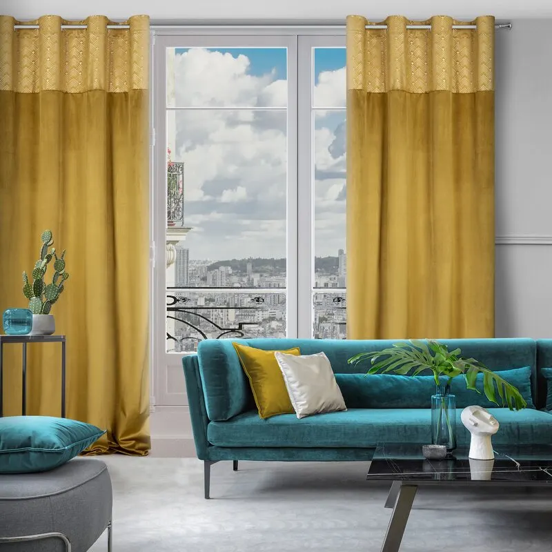 ZASŁONA GOTOWA ELEN 140X250 CM MIODOWY - EU_388776