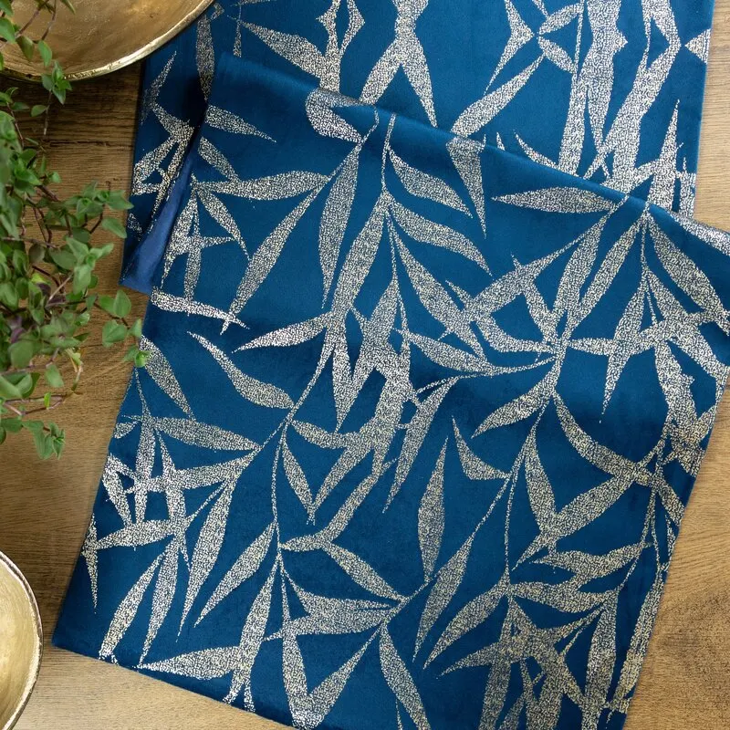 OBRUS BLINK 15 35 X 180 CM GRANATOWY - EU_390009