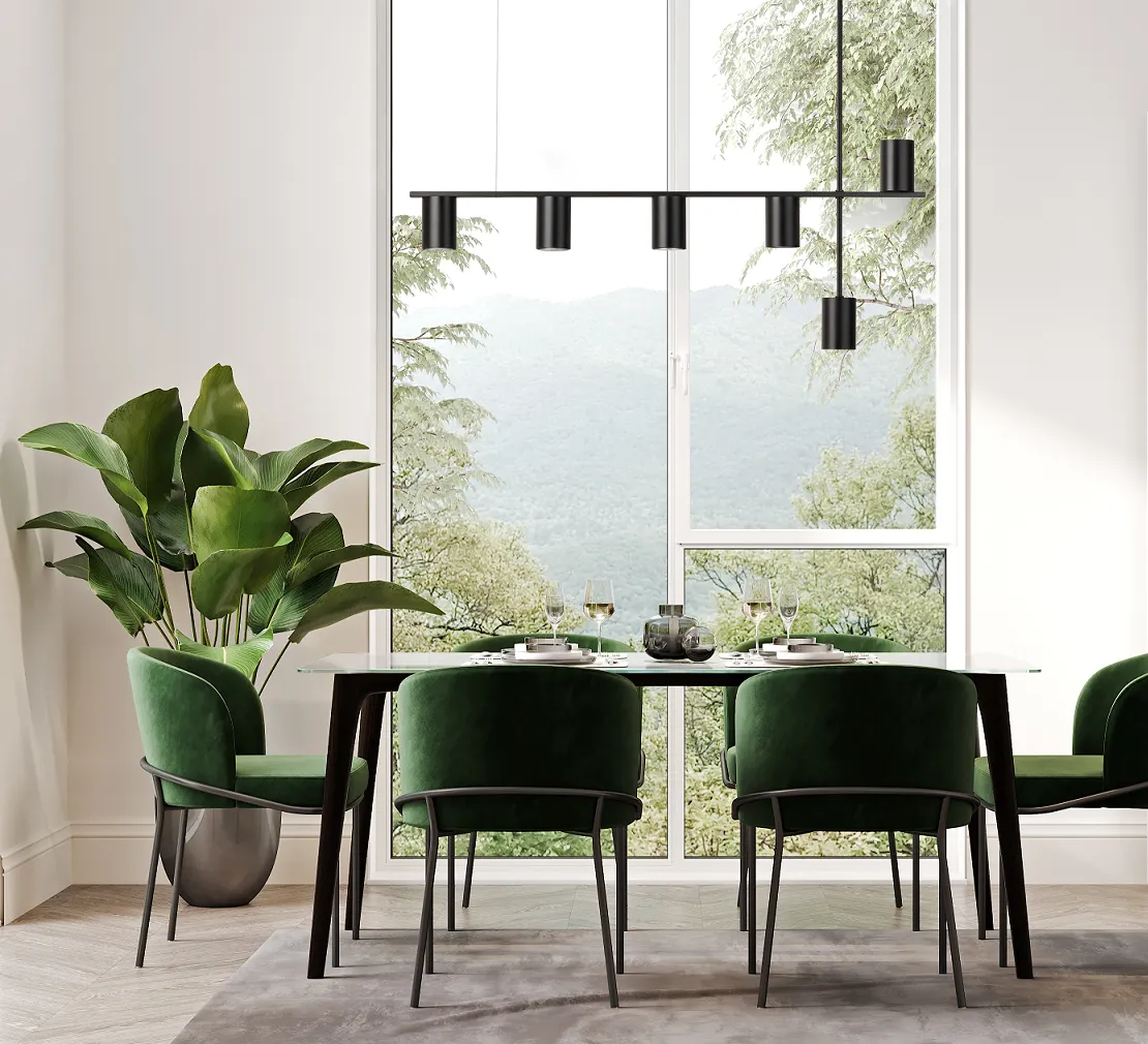 Lampa wisząca VENDO 6 czarna - SI_33695