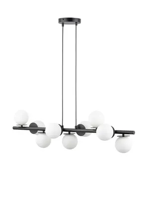 Lampa wisząca AVOLA 9 biało-czarna