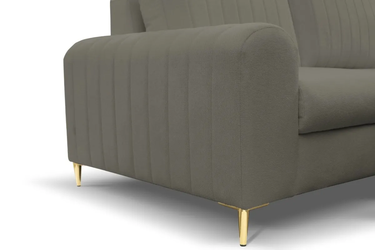 Narożnik rozkładany z pojemnikiem MONACO LOFT 251 cm prawy szary