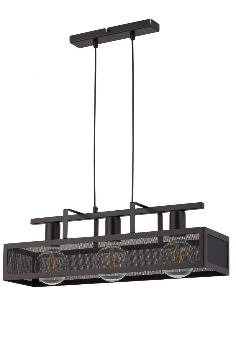 Lampa wisząca ALBERT 3 czarna