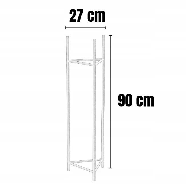 Kwietnik-stojak na donice METZ L metalowy złoty - LD_TZ000026