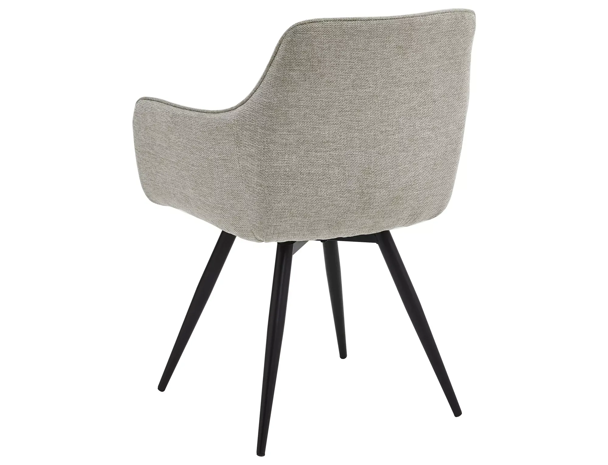 Krzesło jadalniane BALLO BREGO obrotowe szare/czarne nogi - BALLOBRCSZ07