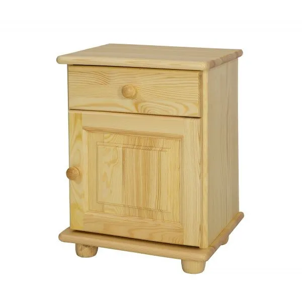 SN104 szafka nocna S42 W55 G35 sosna naturalny LEWA DREWMAX