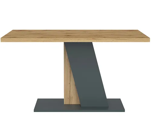 Stół na podstawie BRISTOL 90x138 dąb wotan antracyt - INT_5002609