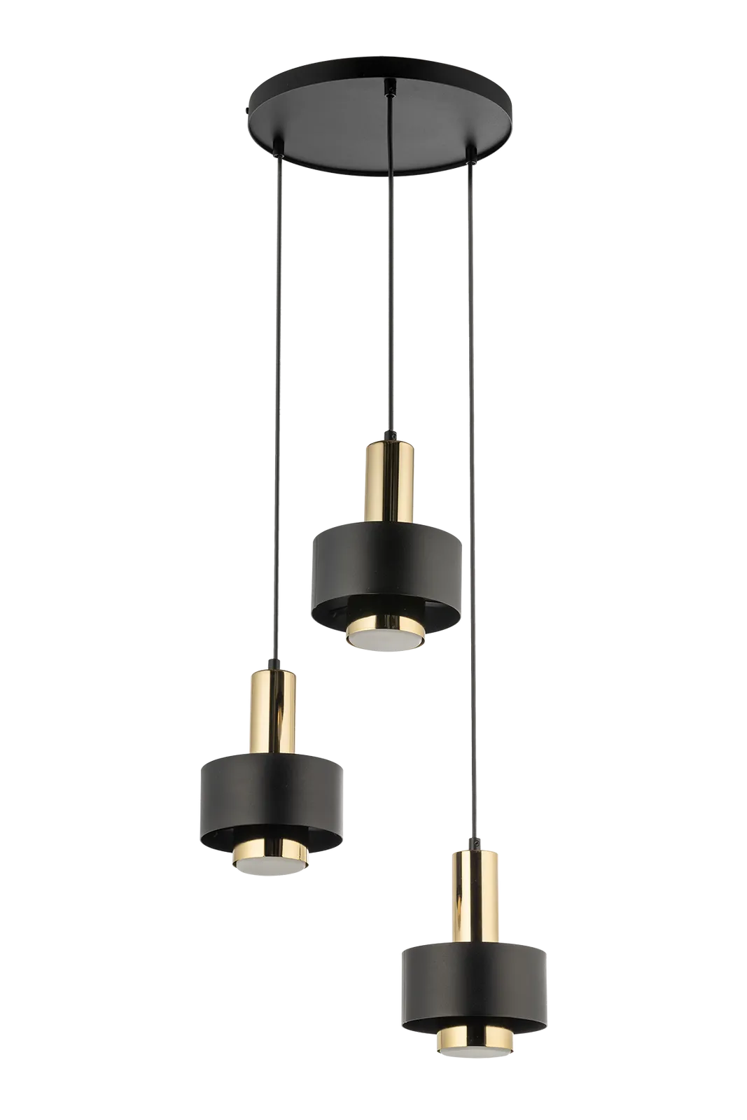 Lampa wisząca RIF LUX 3 czarno-złota