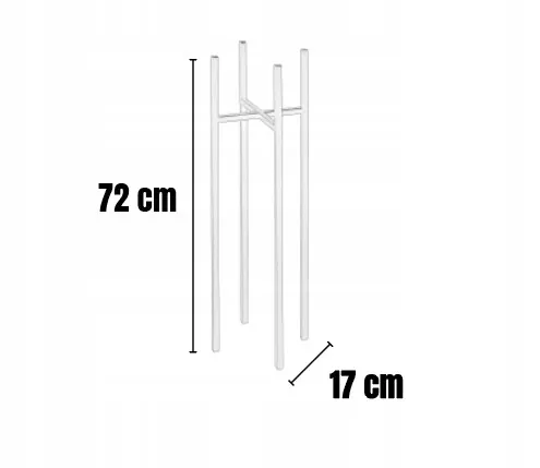 Kwietnik-stojak na donicę metalowy TULLE M czarny - LD_TZ000127
