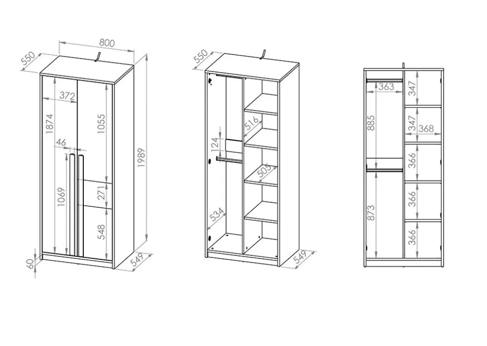 31639-szafa-mlodziezowa-drop-02-polki-drazek-ml-meble Gabinet, Meble, Wykres, Działka