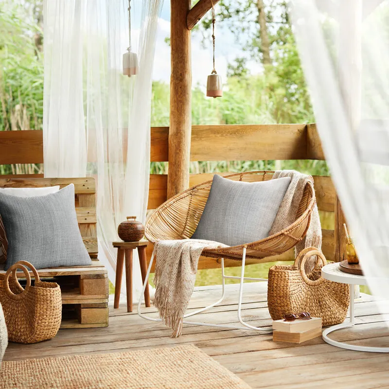 POSZEWKA GARDEN3 45 X 45 CM SREBRNY - EU_452097