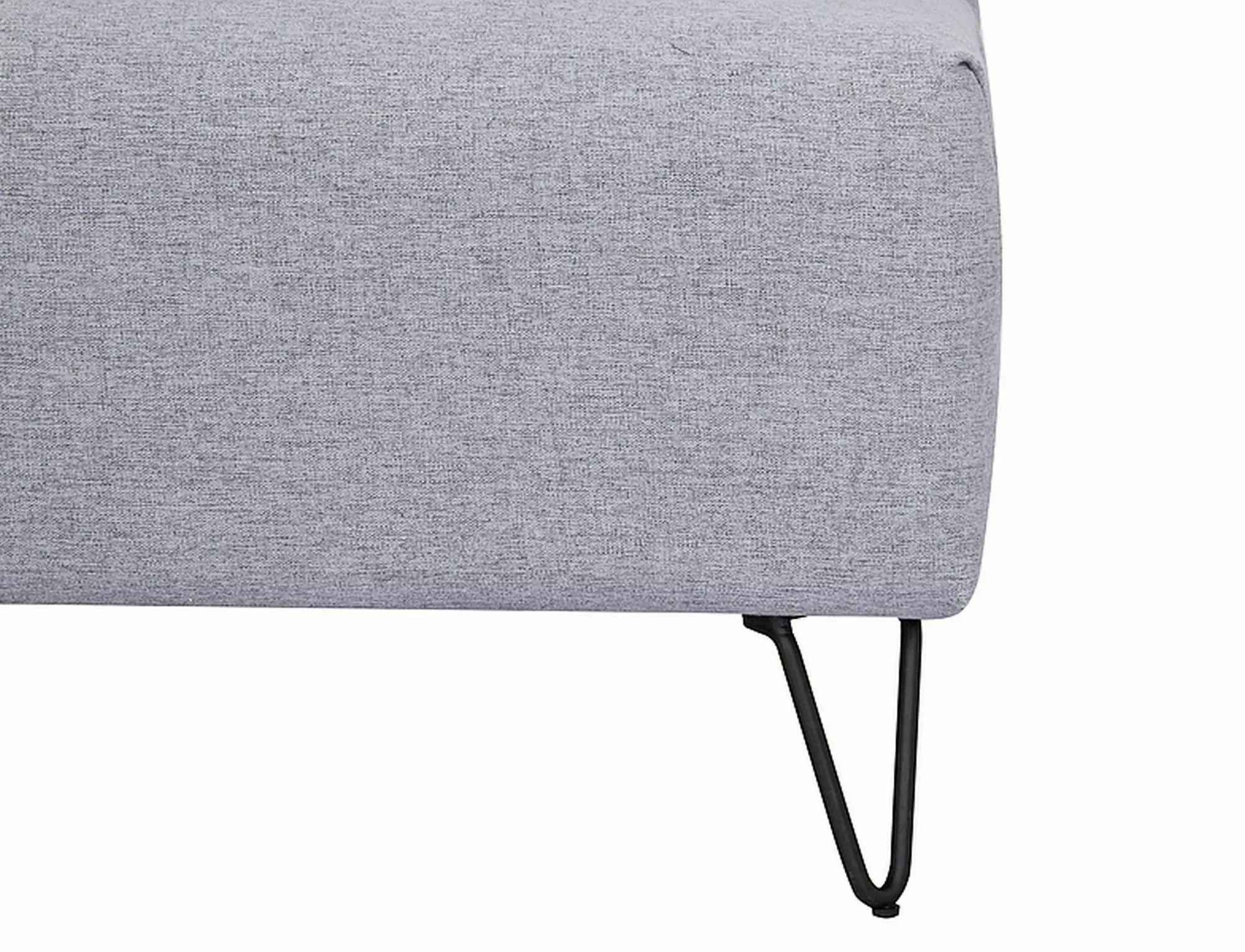 Sofa rozkładana ZENIA tap.137 szara czarny stelaż - ZENIASZ