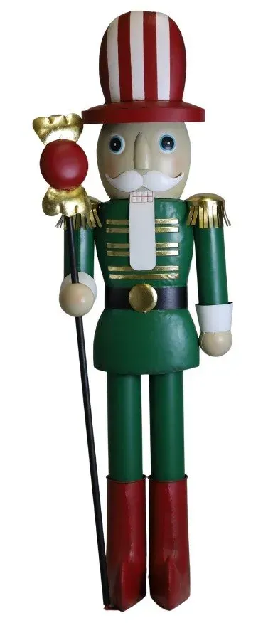 Metalowy DZIADEK DO ORZECHÓW duży 7568 zielony Metalowy DZIADEK DO ORZECHÓW duży 7568 zielony