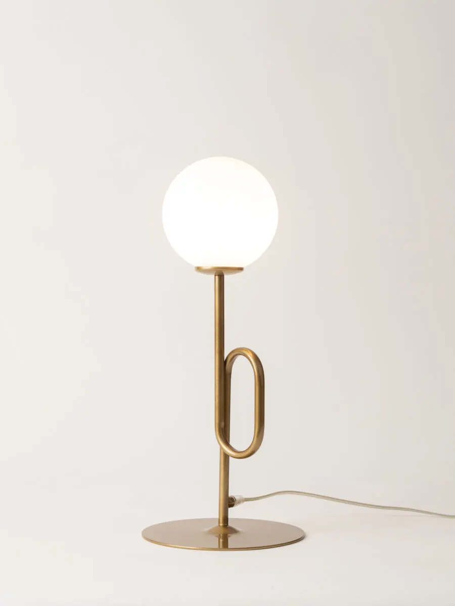 Lampa stołowa TES złota