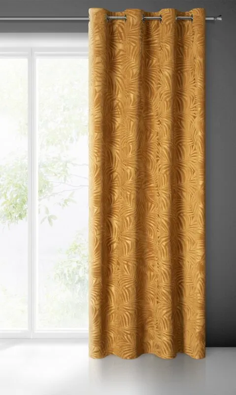 ZASŁONA GOTOWA LIVIA 140 X 250 CM ZŁOCISTY - EU_385838