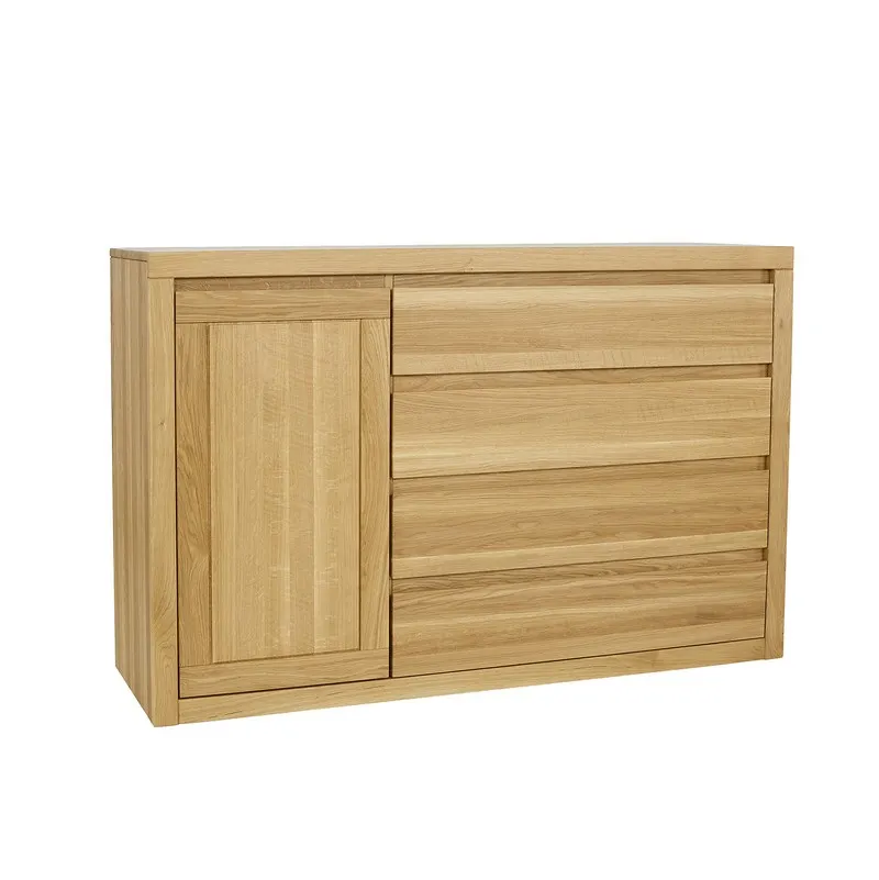 Komoda dębowa KD308 Naturalny DREWMAX — zdjęcie 3