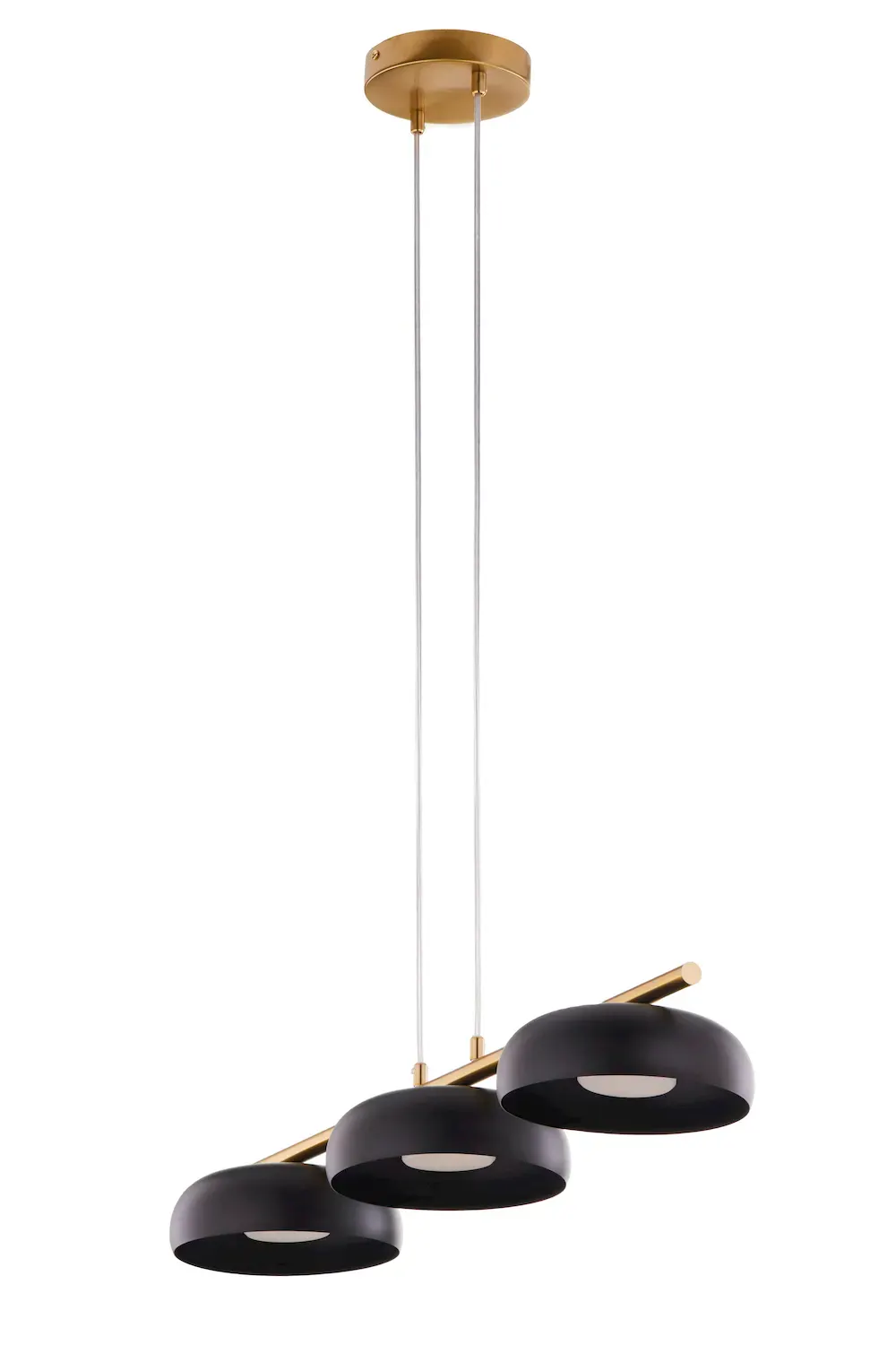 Lampa wisząca OLAF 3 złoty czarny — zdjęcie 2