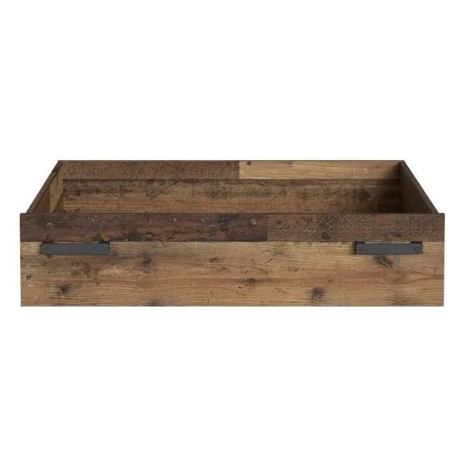 Szuflada na rolkach do łóżka CLIF 104x67 cm old wood vintage - CLFL02-H51