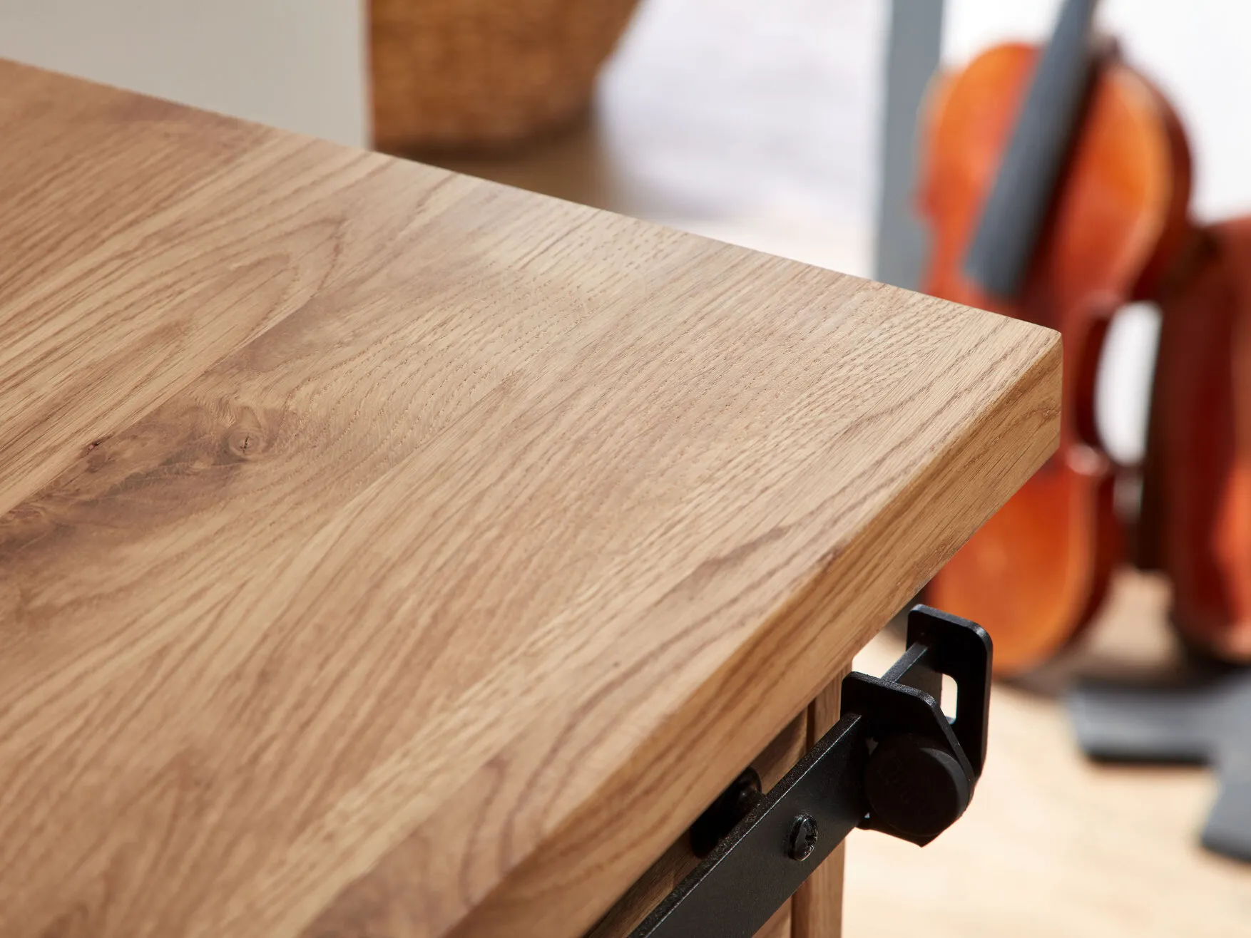 Witryna dębowa TIDY 102x152 z 4 szufladami, dąb olejowany - GK_1034240101