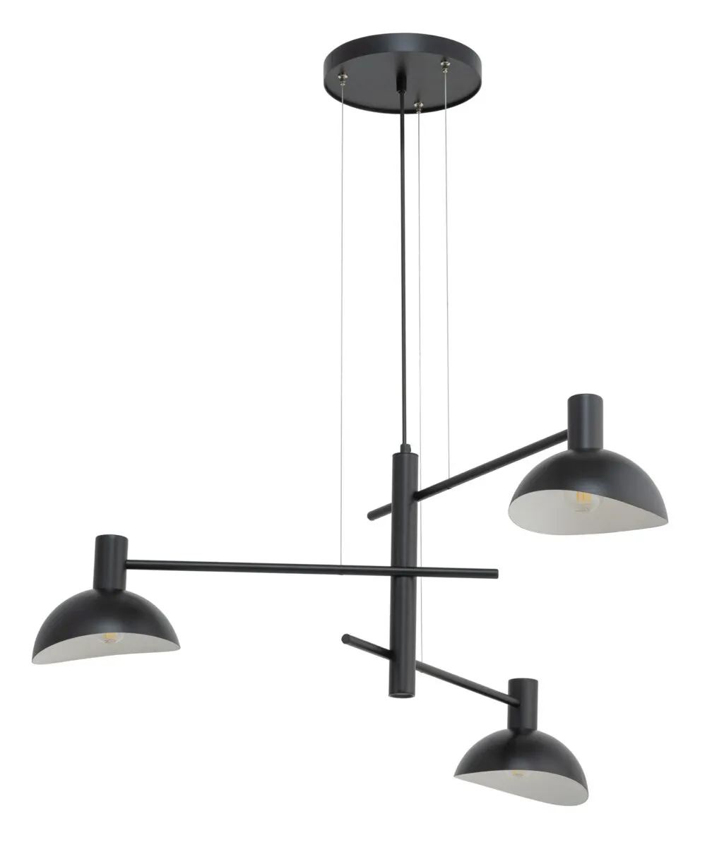 Lampa wisząca ARTIS 3 czarna