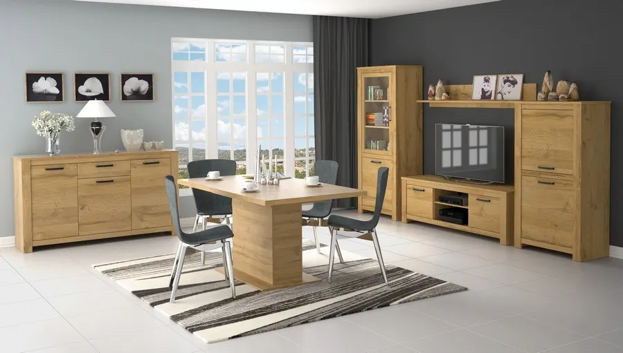 Szafka RTV HAVANNA dąb postarzany HVNT131 FORTE - HVNT131-D67