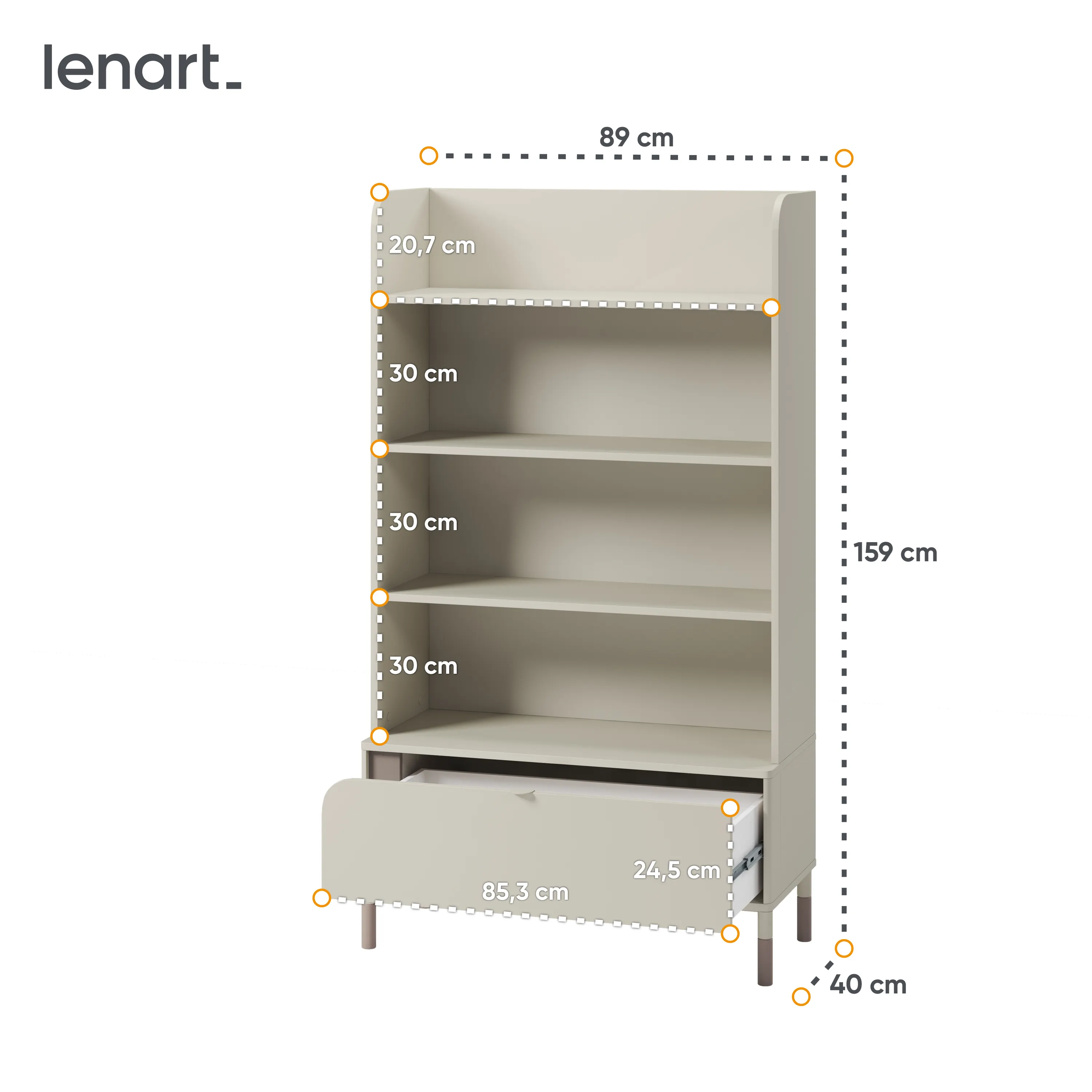 Regał Harmony HR-02 kaszmir - HR2KT