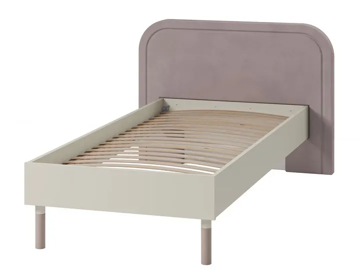 Łóżko ze stelażem Harmony HR-08 90x200 kaszmir