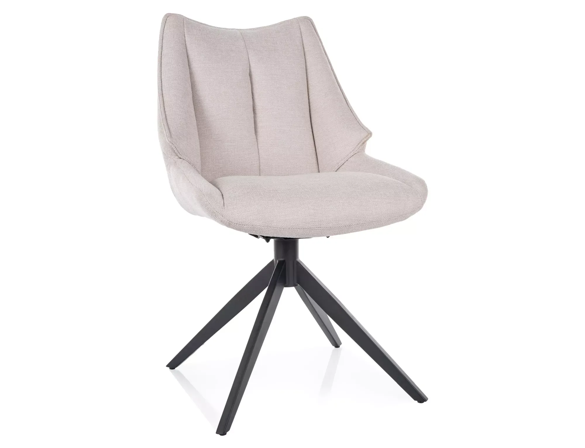 Krzesło obrotowe CODA BREGO jasnobeżowe/czarne nogi