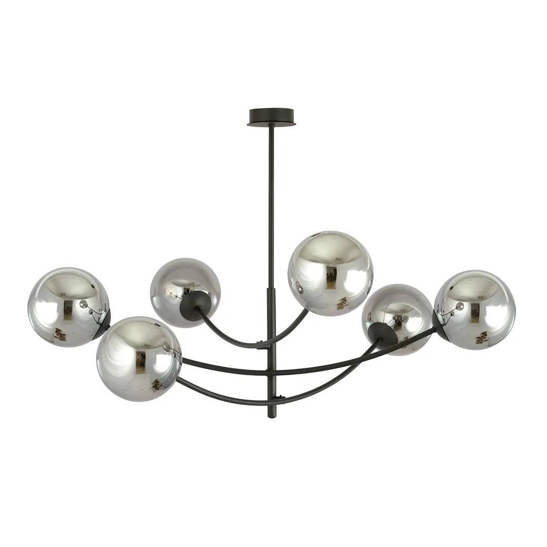 Lampa sufitowa HUNTER 6 czarny grafitowy — zdjęcie 3