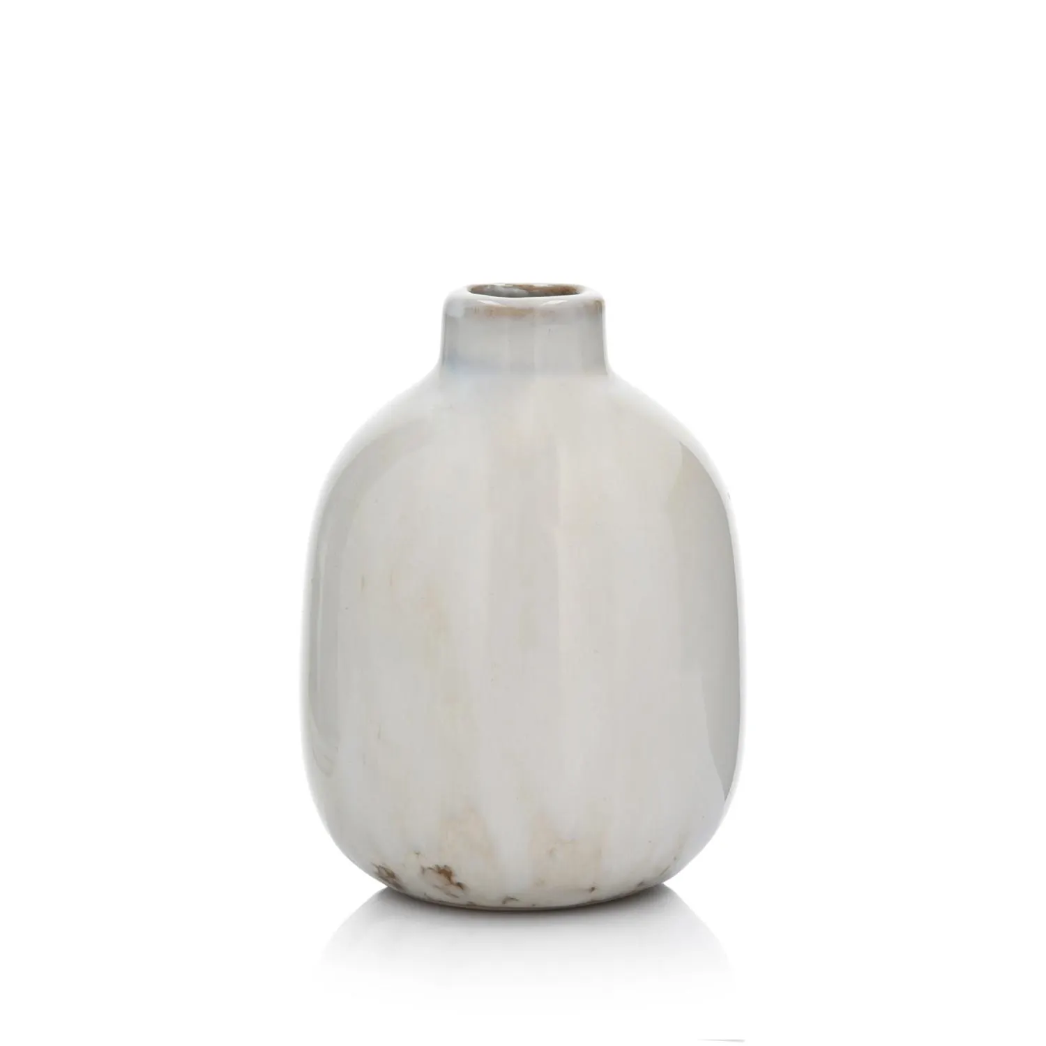 vasen, ceramiczny, biel, glazura, zasadniczy