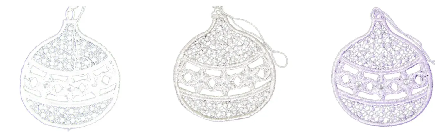 Zawieszka PŁASKA BOMBKA zestaw 3 sztuk wielokolorowa