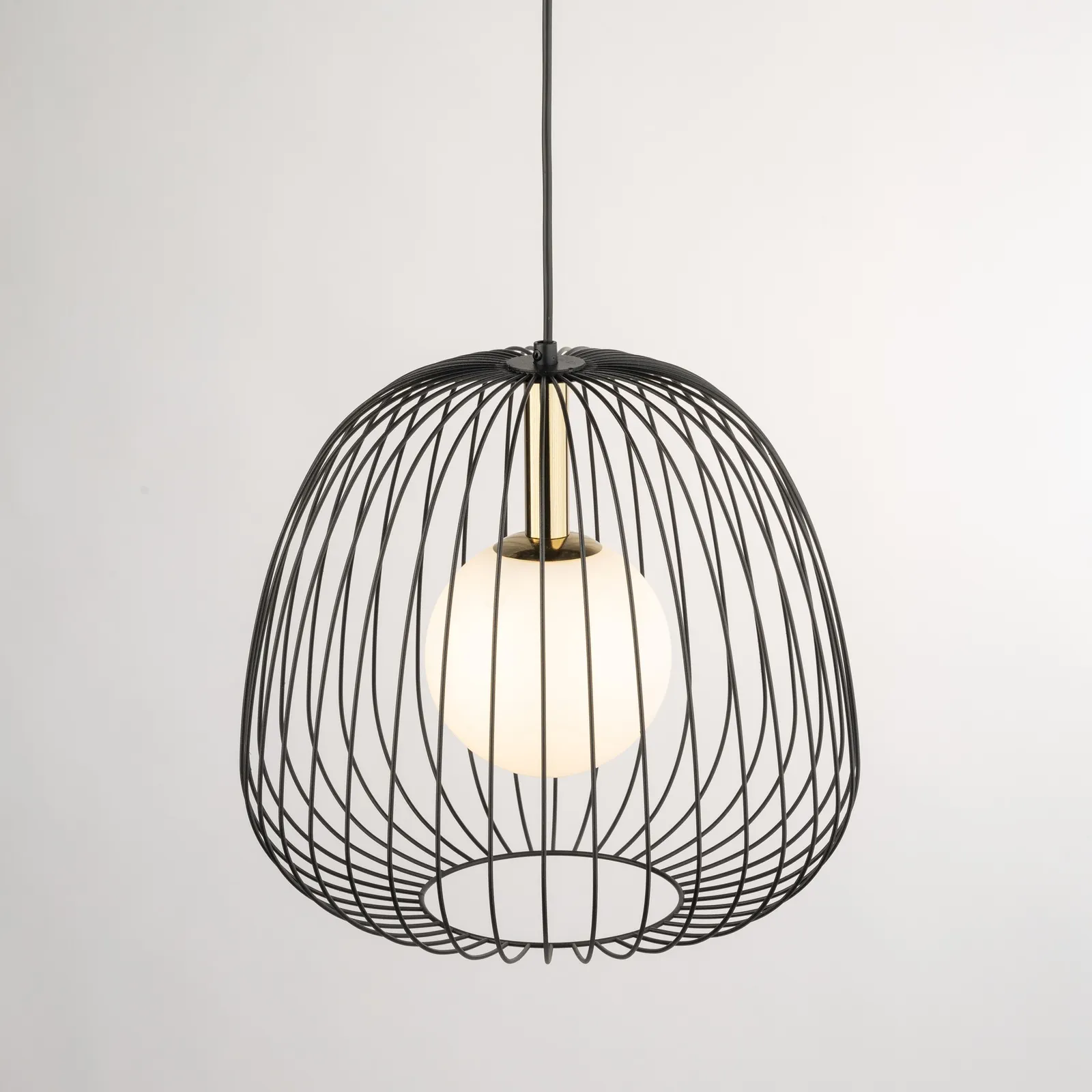 Lampa wisząca BELL 1 M czarno-złota - SI_40727