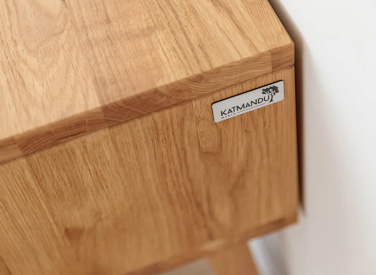 Szafka nocna z szufladą lity dąb olejowany Simona - PRHSIM08