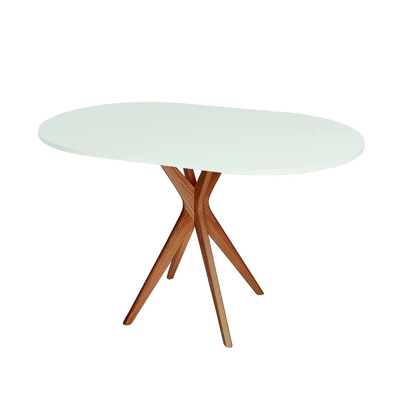 Stół owalny JUBI Racetrack 75x100cm miętowy dąb Stolik kawowy, Meble, Tabela, Stół do jadalni
