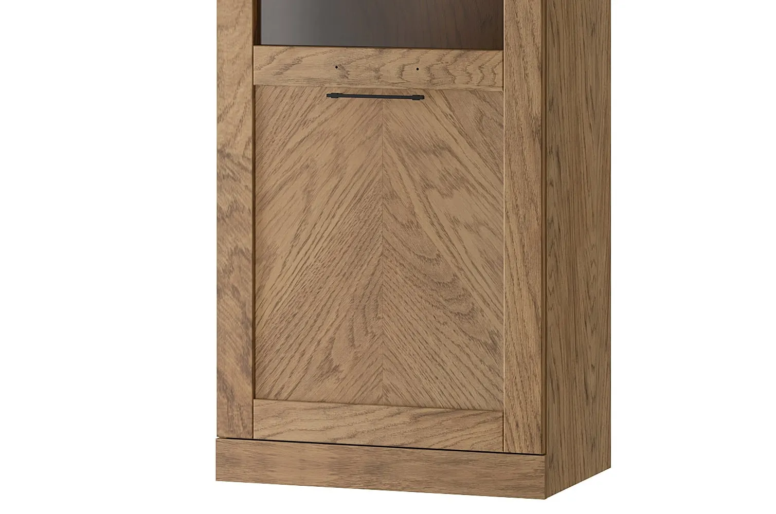 COZY 10 Witryna 1-drzwiowa L z oświetleniem w standardzie SZYNAKA - TH-100-1578